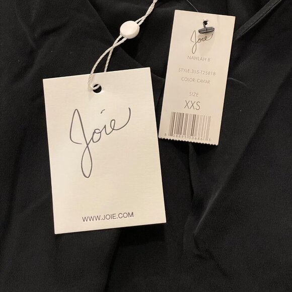 NWT Joie Women's Nahlah B Cami in Black Size XXS 100% Silk - Picture 4 of 9